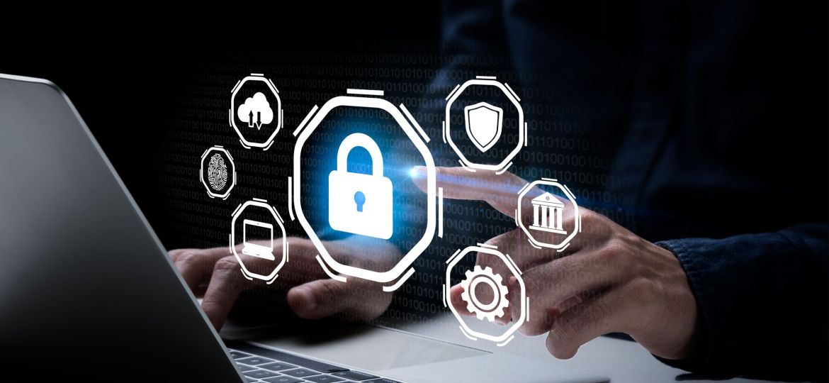 Cyber,Security,Data,Protection,Business,Technology,Privacy,Concept.,Hands,Pointing