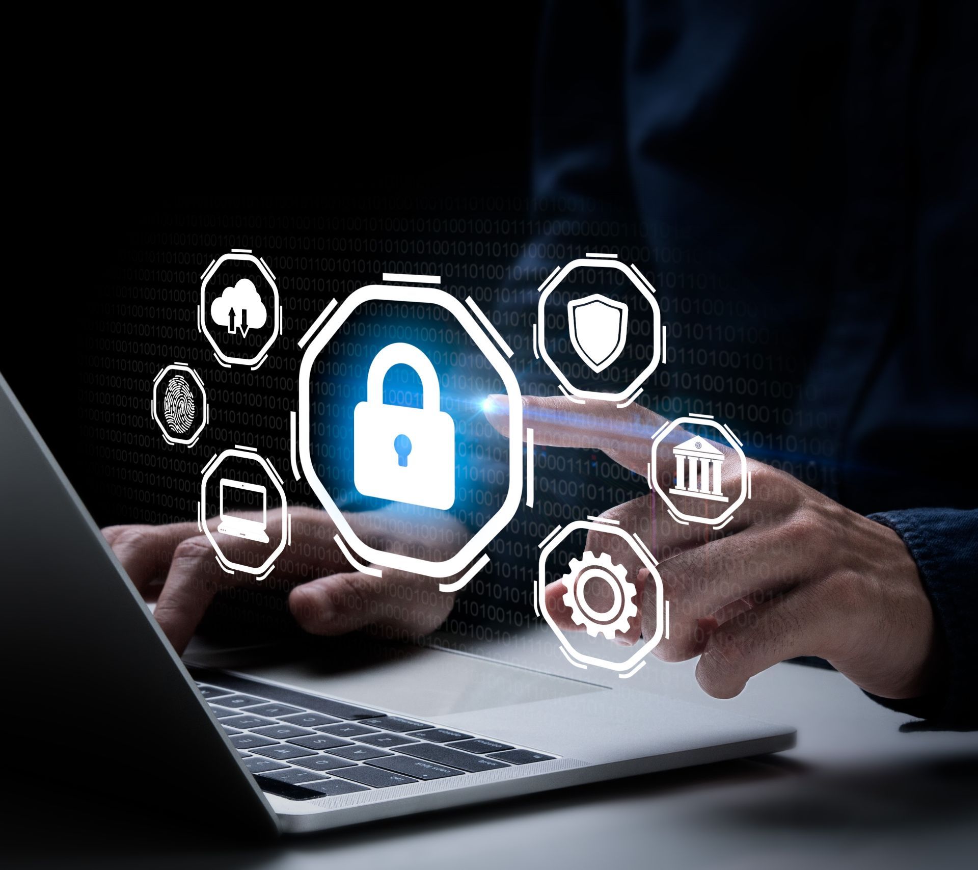 Cyber,Security,Data,Protection,Business,Technology,Privacy,Concept.,Hands,Pointing